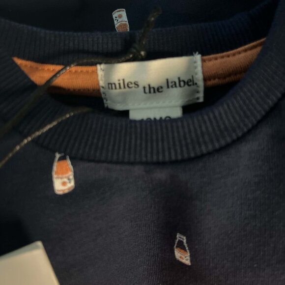 NWT MILES THE LABEL Infant Boys Pop Printed Sweatshirt and Jogger Pant - Picture 9 of 10